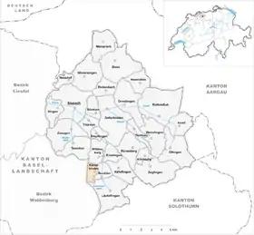 Karte von Känerkinden