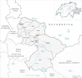 Karte von Küblis