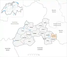 Karte von Kirchleerau