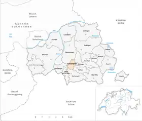 Karte von Kriegstetten