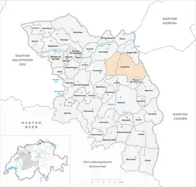 Karte von Langenthal