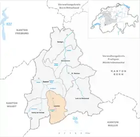 Karte von Lauenen