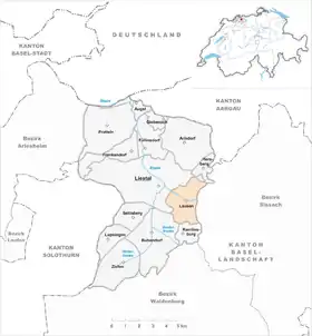 Karte von Lausen