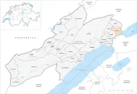 Karte von Le Landeron