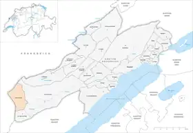 Karte von Les Verrières