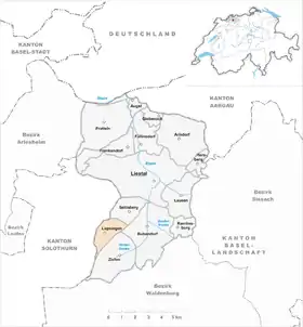 Karte von Lupsingen