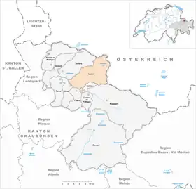 Karte von Luzein
