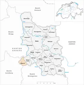 Karte von Mägenwil