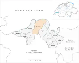 Karte von Möhlin
