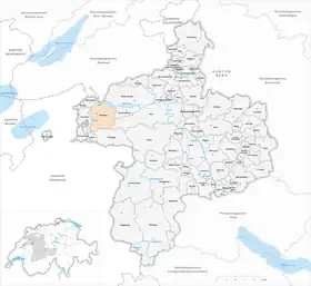 Karte von Mühleberg