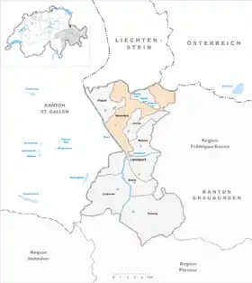 Karte von Maienfeld