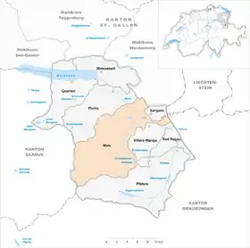 Karte von Mels