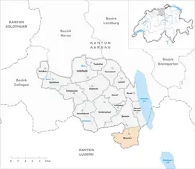 Karte von Menziken
