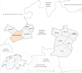 Karte von Metzerlen-Mariastein