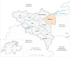 Karte von Niederbüren