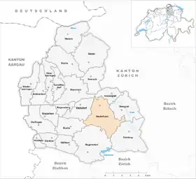 Karte von Niederhasli