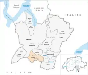 Karte von Novazzano