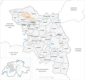 Karte von Oberbipp