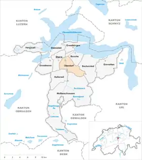 Karte von Oberdorf