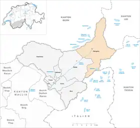 Karte von Obergoms