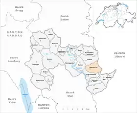 Karte von Oberwil-Lieli
