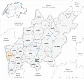Karte von Penthalaz