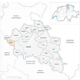 Karte von Pfungen