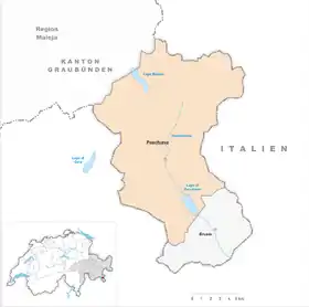Karte von Poschiavo