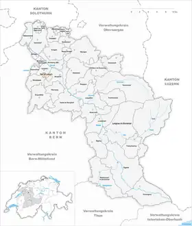 Karte von Rüti bei Lyssach