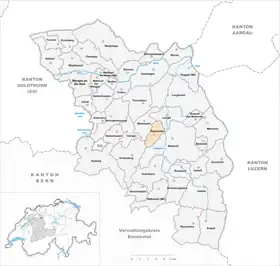 Karte von Rütschelen