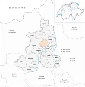 Karte von Riniken