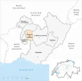 Karte von Romanel-sur-Lausanne