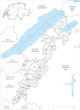 Karte von Ropraz