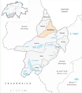 Karte von Saint-Maurice