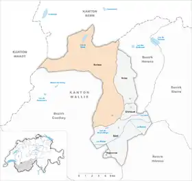 Karte von Savièse