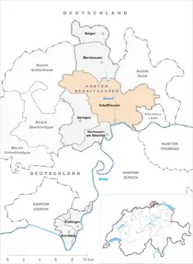 Karte von Schaffhausen
