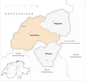 Karte von Schleitheim