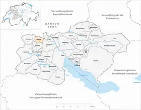 Karte von Seftigen