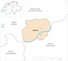 Karte von Solothurn