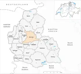 Karte von Steinmaur