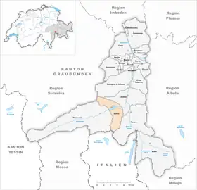 Karte von Sufers