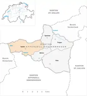 Karte von Teufen