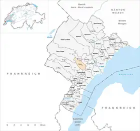 Karte von Trélex