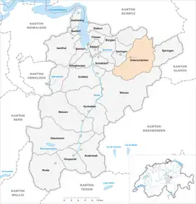 Karte von Unterschächen