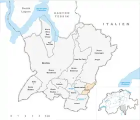 Karte von Vacallo