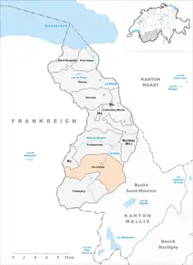 Karte von Val-d’Illiez