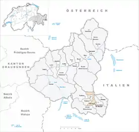 Karte von Valchava