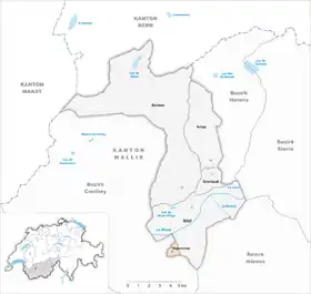 Karte von Veysonnaz