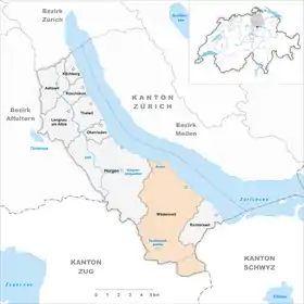 Karte von Wädenswil