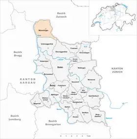 Karte von Würenlingen